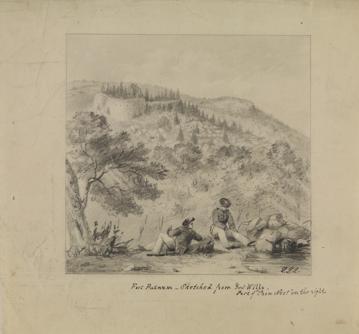 Fort Putman - Sketched from Fort Willy