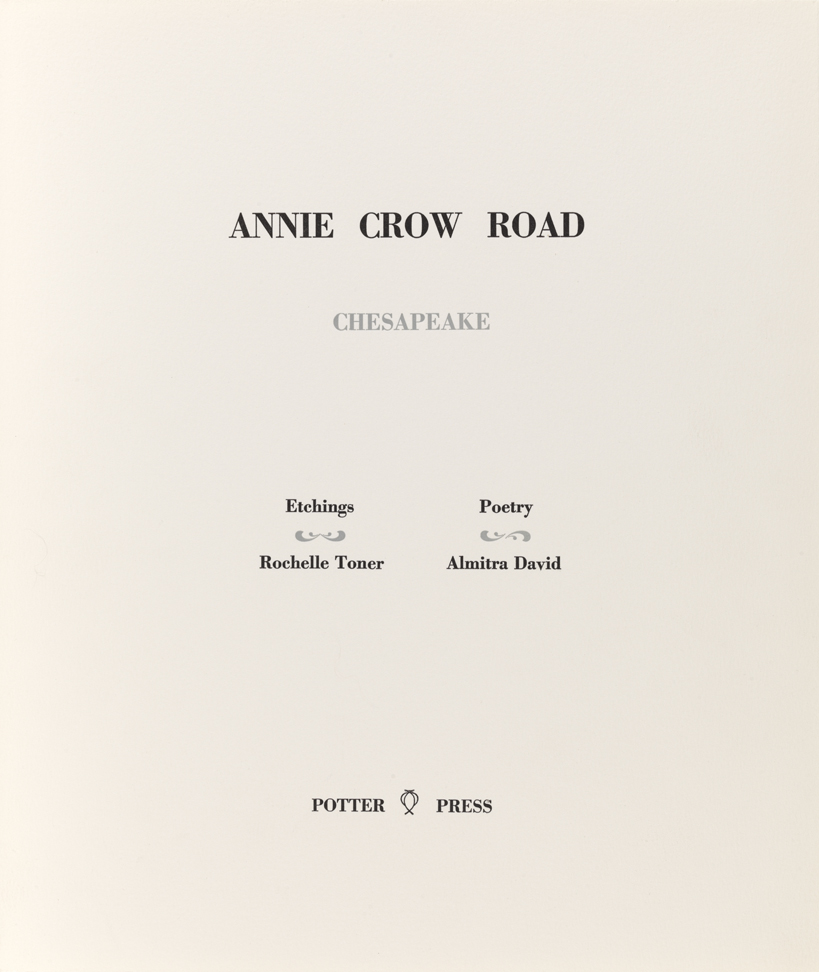Annie Crow Road. Chesapeake (Title page)
