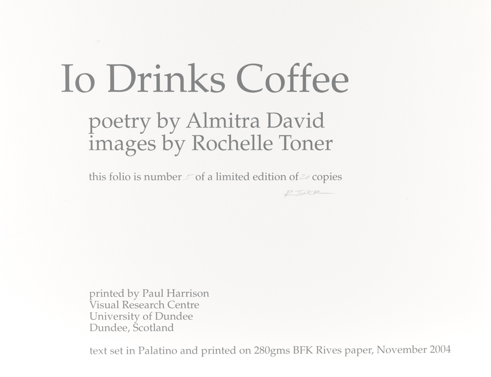 Io Drinks Coffee, (Title page)