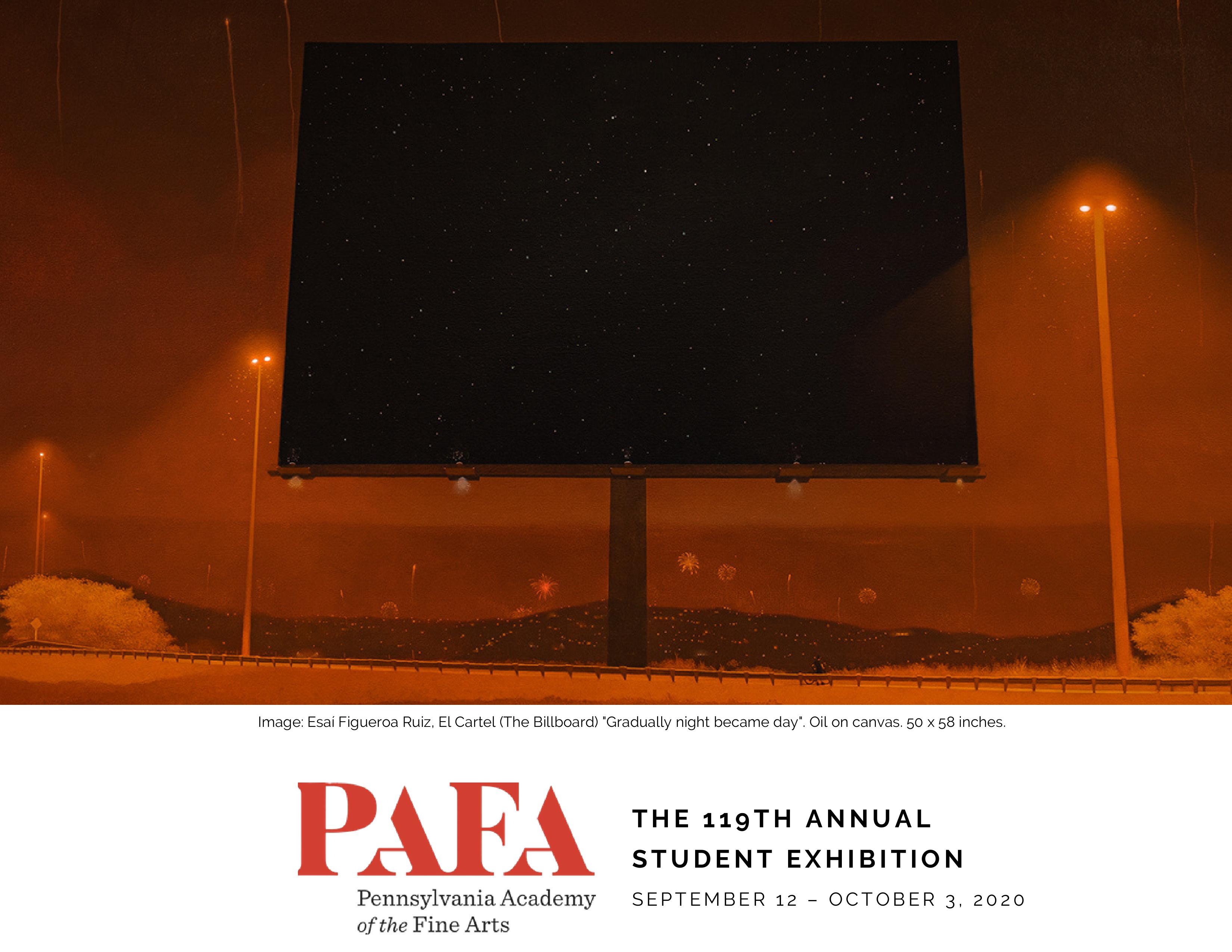 front cover of the 2020 Annual Student Exhibition Catalog