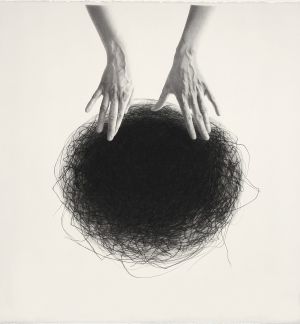 Elena Peteva, Turmoil and Silence charcoal on paper 30" x 28" 2021