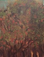 Jenny Kanzler, The Apple Tree, 2014, oil on panel, 14 x 11 in.