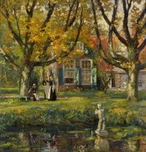 Gari Melchers, My Garden, 1900‒1903, Oil on canvas, 41 × 40 in., Collection of The Butler Institute of American Art, Youngstown, OH, Museum Purchase, 1922