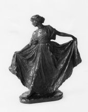 Bessie Potter Vonnoh, Dance, 1910, Bronze with brown-and-green patina; lost-wax cast possibly in 1913, 12 x 10 5/8 x 4 3/4 in., Henry D. Gilpin Fund, 1973.24