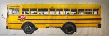 Yunfeng Wang, School Bus, 2013, Acrylic on paper, mounted on canvas, 98 3/4 x 339 1/2 in., Museum Purchase, 2013.16