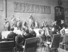 A drawing class from 1901. 