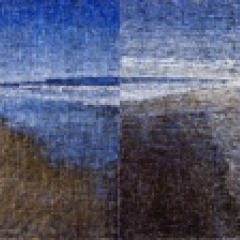 Amagansett Diptych #1, 2007-08, oil on 2 canvases, 108 x 216 inches overall, Collection of the artist, New York