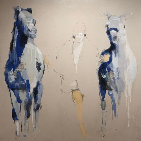 Bethann Parker_Return to the Stable_dry pigment and deer hide glue on canvas.jpg