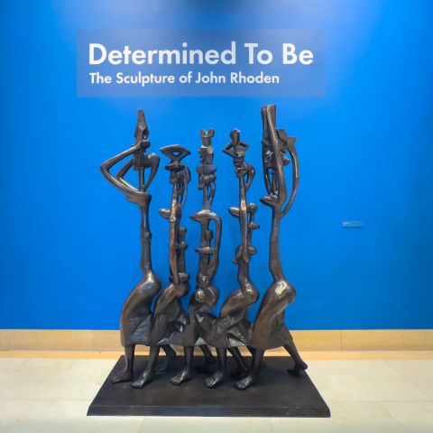 Determined To Be: The Sculpture of John Rhoden, at the Pennsylvania Academy of the Fine Arts, October 5, 2023– April 7, 2024 in the Hamilton Building. Courtesy of PAFA. Photography by Adrian Cubillas.