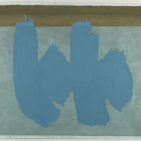 Robert Motherwell, Blue Elegy, 1987, Gift of the Dedalus Foundation and the John Lambert Fund