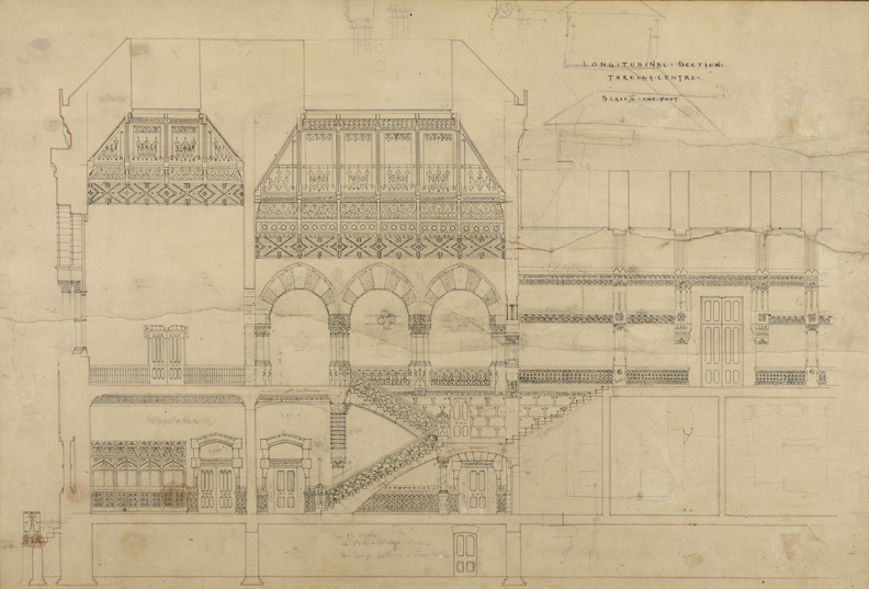 [Longitudinal section through centre]