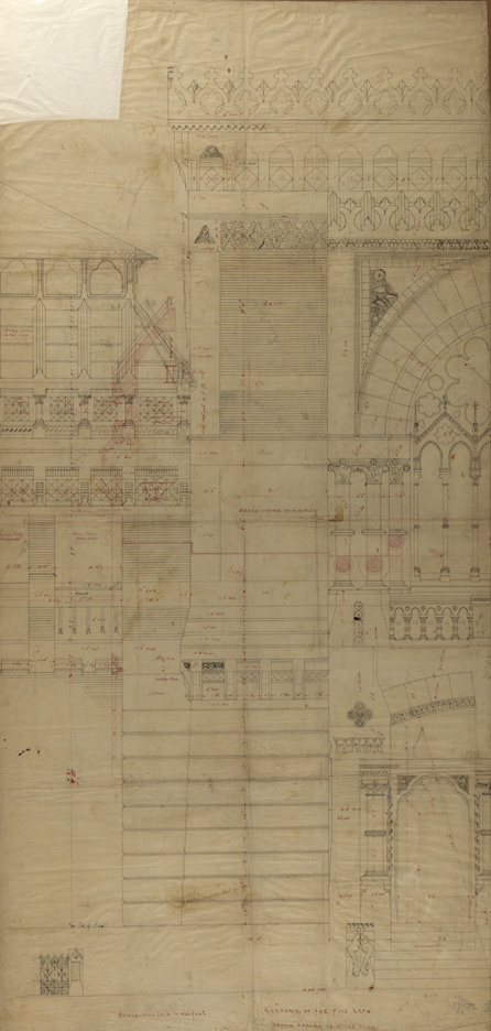 [Academy:of:the: Fine Arts:detail drawing of stone work]