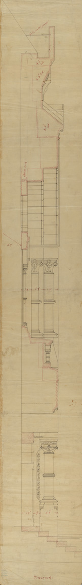 [Section of the front entrance]