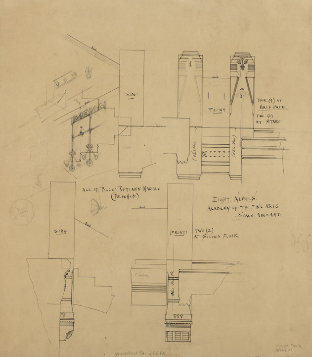 [Eight newels, Academy of the Fine Arts]