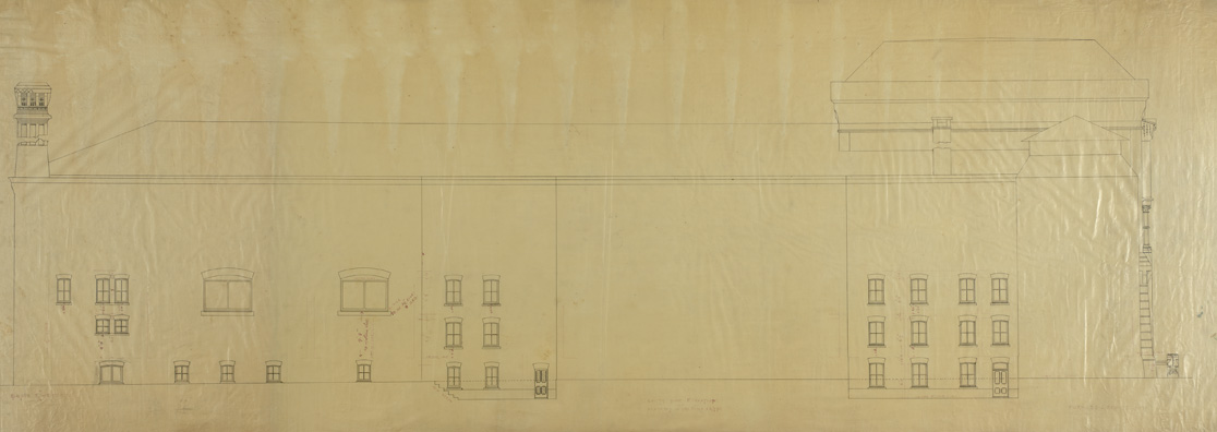 [South side elevation of the Academy of the Fine Arts]