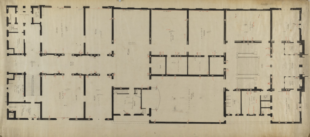 [Plan of first floor heating system]