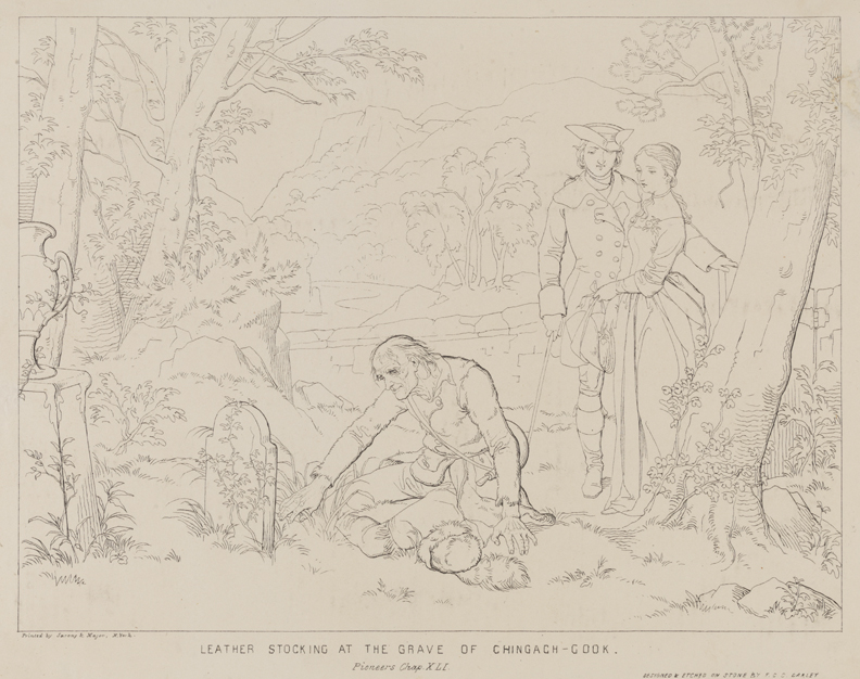 Leather Stocking at the Grave of Chingach-Cook