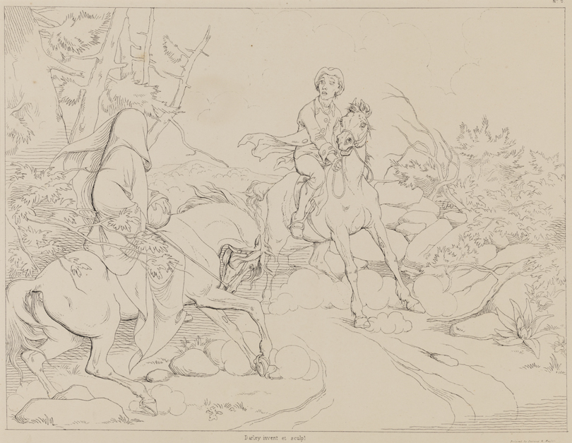 No.5: [Ichabod encounters the headless horseman]