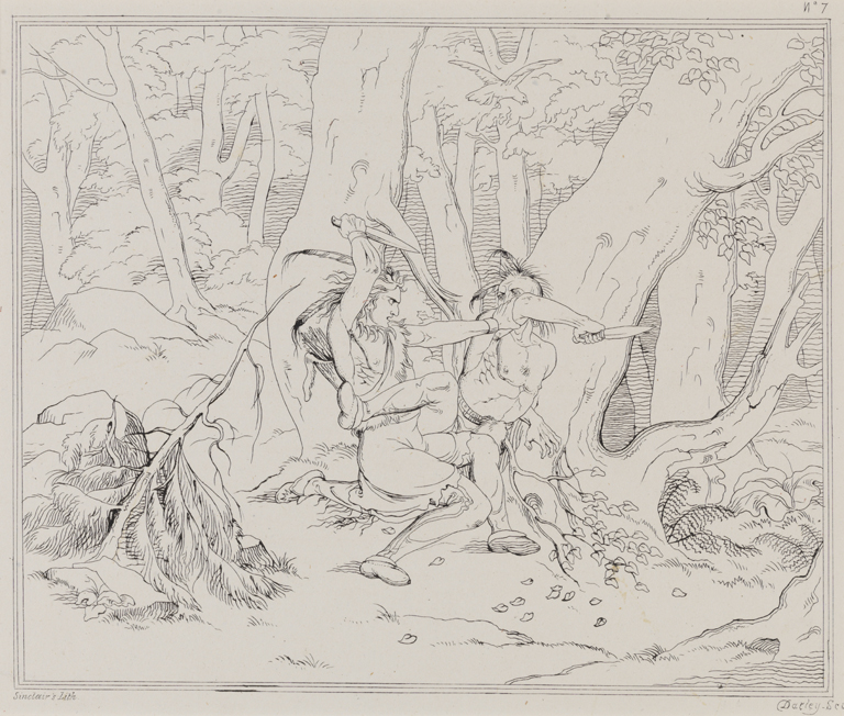 No.7: [Two figures fighting with daggers]