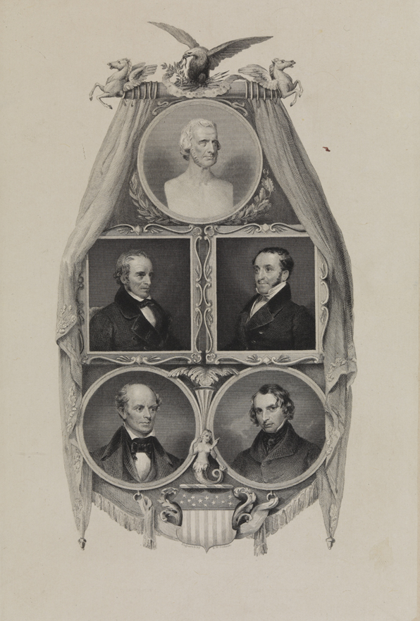 [American authors - Dana, Bryant, Halleck, Sprague and Longfellow]