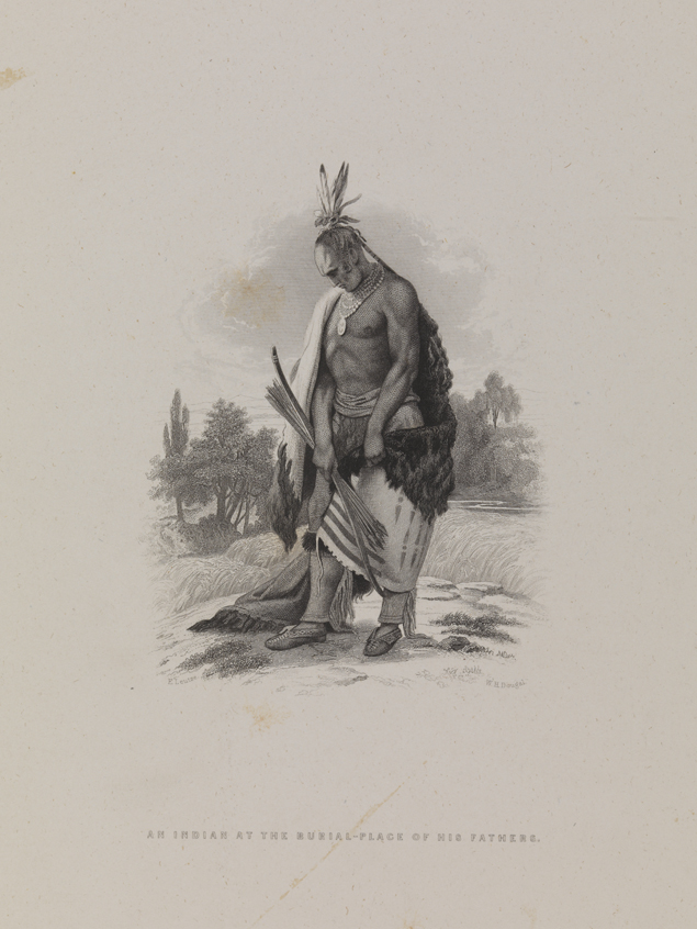 An Indian at the Burial-Place of his Fathers