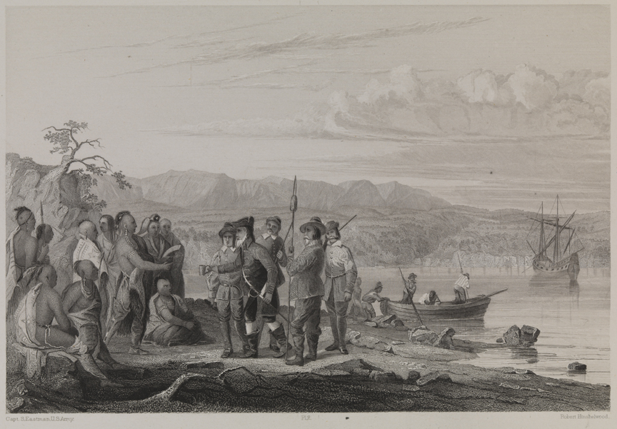 Interview of Hendrick Hudson with the Indians