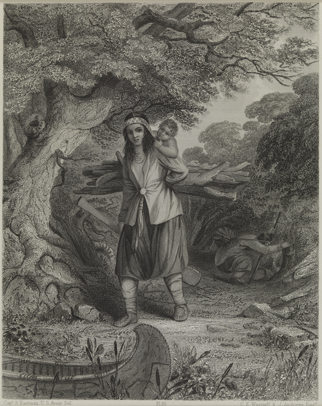 Indian Woman Procuring Fuel