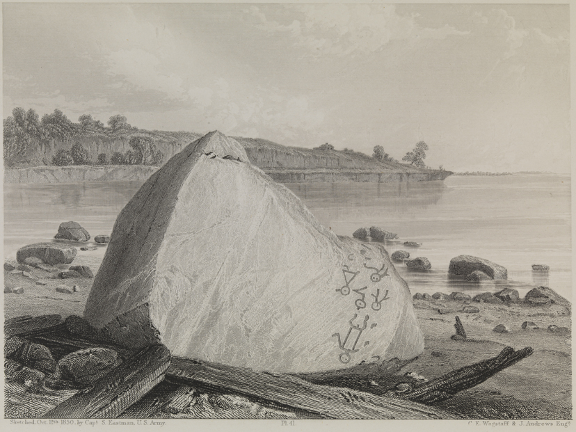 Inscription on North Side of Cunningham's Island, Lake Erie, 1850