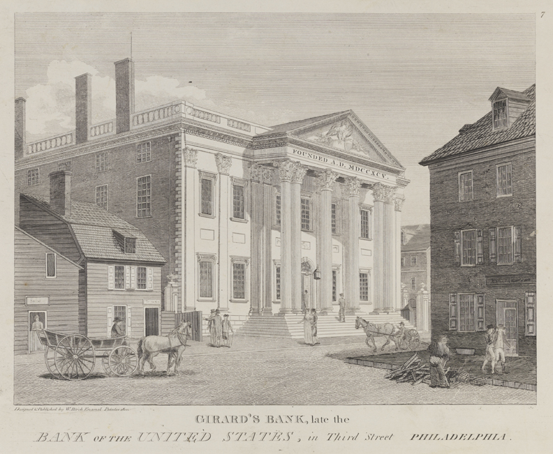 Girard's Bank. Later the Bank of the United States
