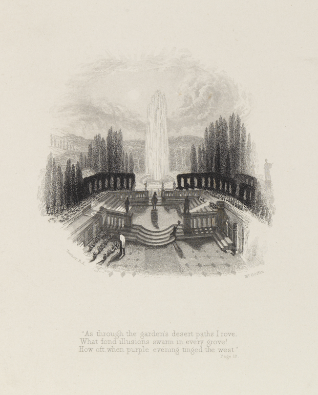 "As through the garden's desert path I rove" [vignette]