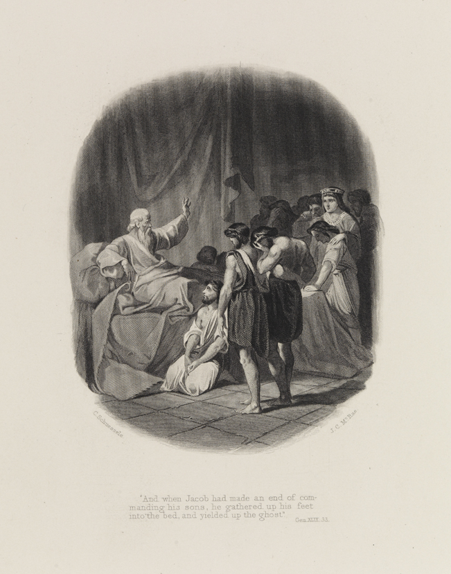 "And when Jacob had made an end of commanding his sons..."