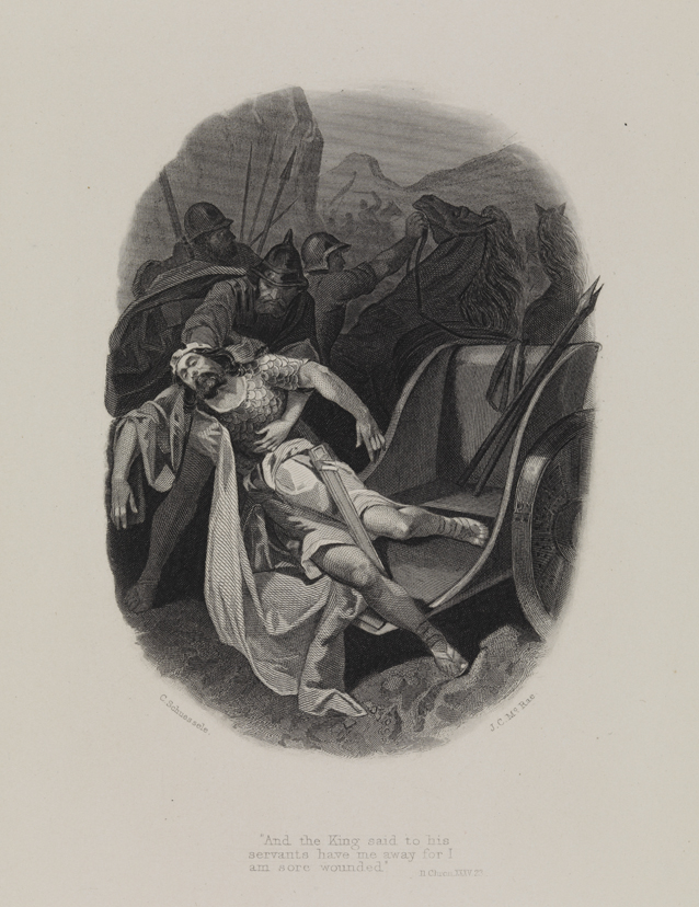 "and the king said unto his servants..."