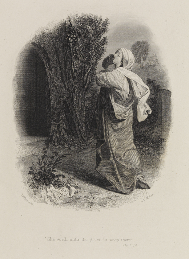 "She goeth unto the grave to weep there."