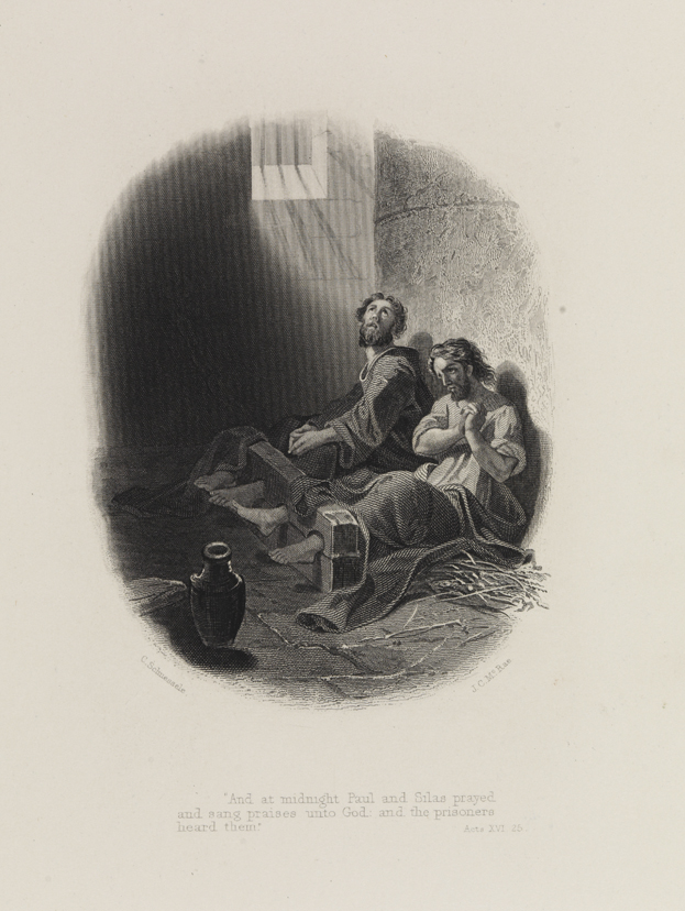 "And at midnight Paul and Silas prayed..."