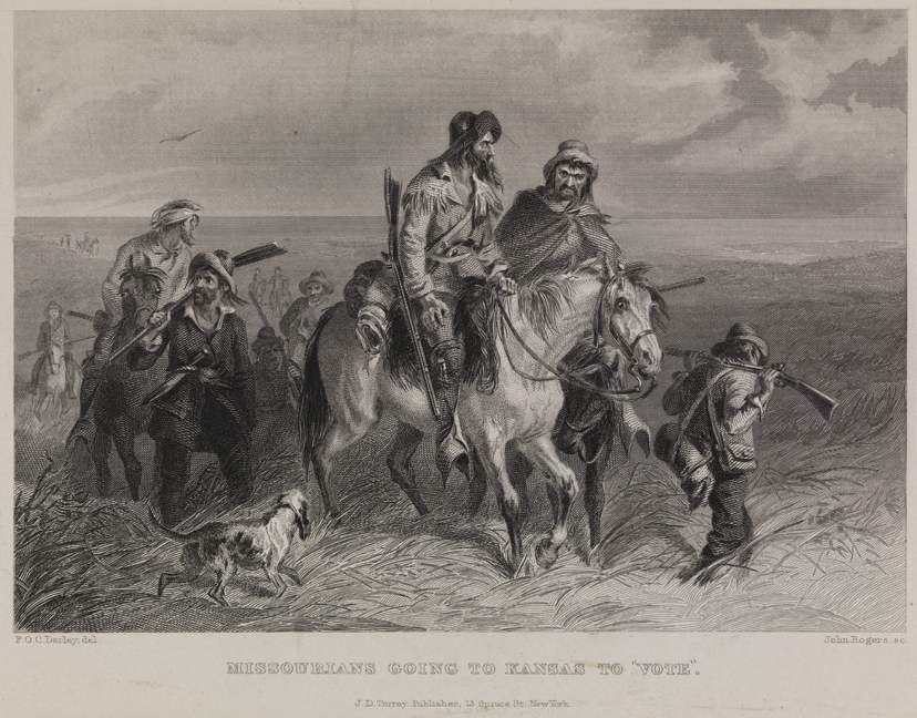 Missourians Going to Kansas to "Vote"