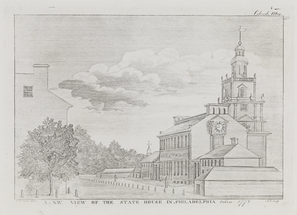 A North West View of the State House in Philadelphia