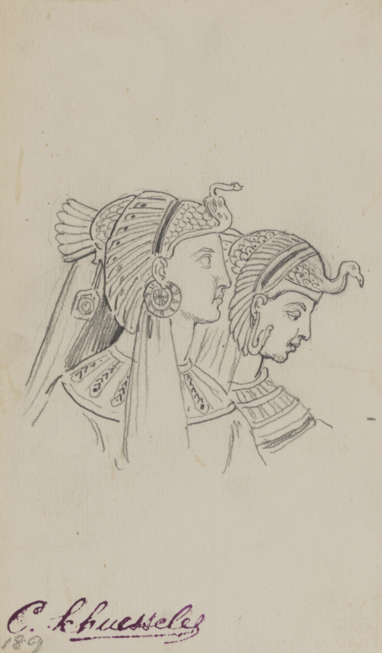 Queen Ester Denouncing Haman to Ahasuerus: costume study