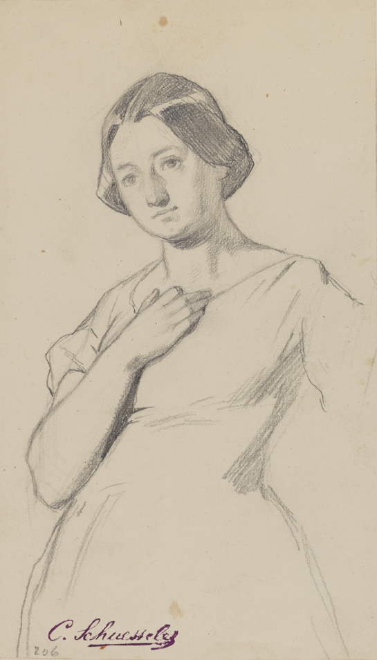 [Figure study: female, three-quarter lenght]