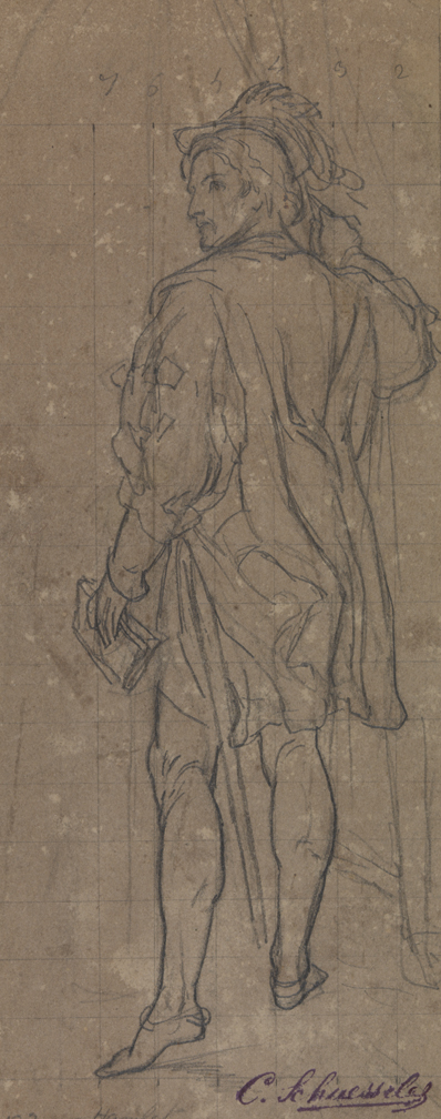 Hamlet [Study for Ophelia and Hamlet]