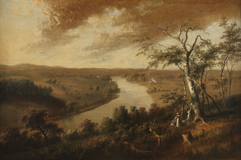 Landscape with Curving River 