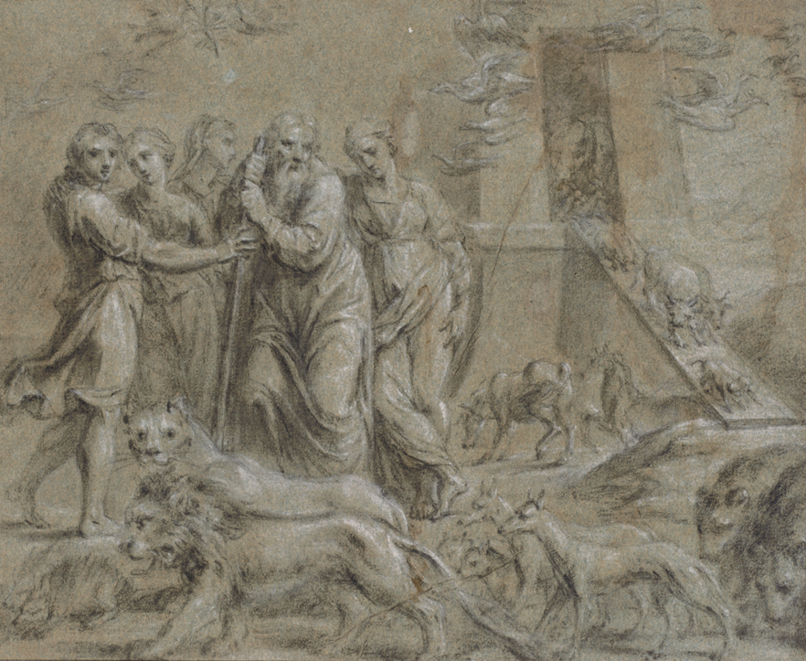 [Noah and the Ark on Mt. Ararat]