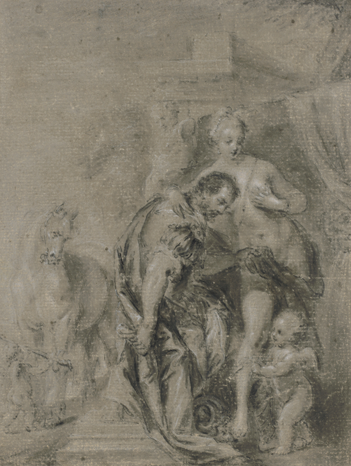 Mars and Venus (Two figures with Cupid)
