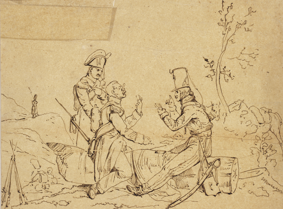 [Soldiers playing cards]