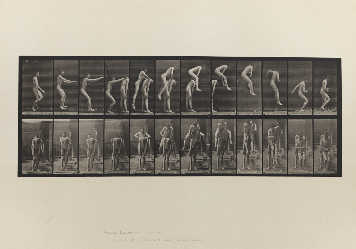 Animal Locomotion, Volume I Men (Nude). Plate 166