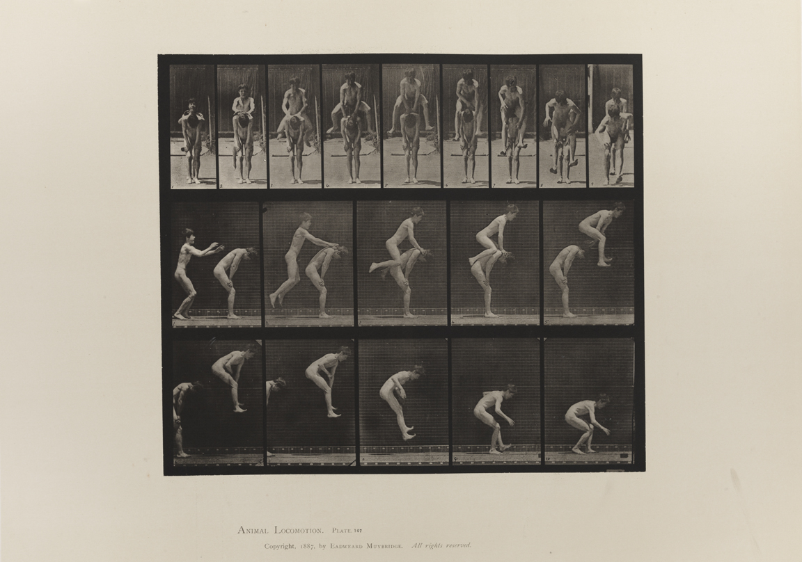Animal Locomotion, Volume I Men (Nude). Plate 167