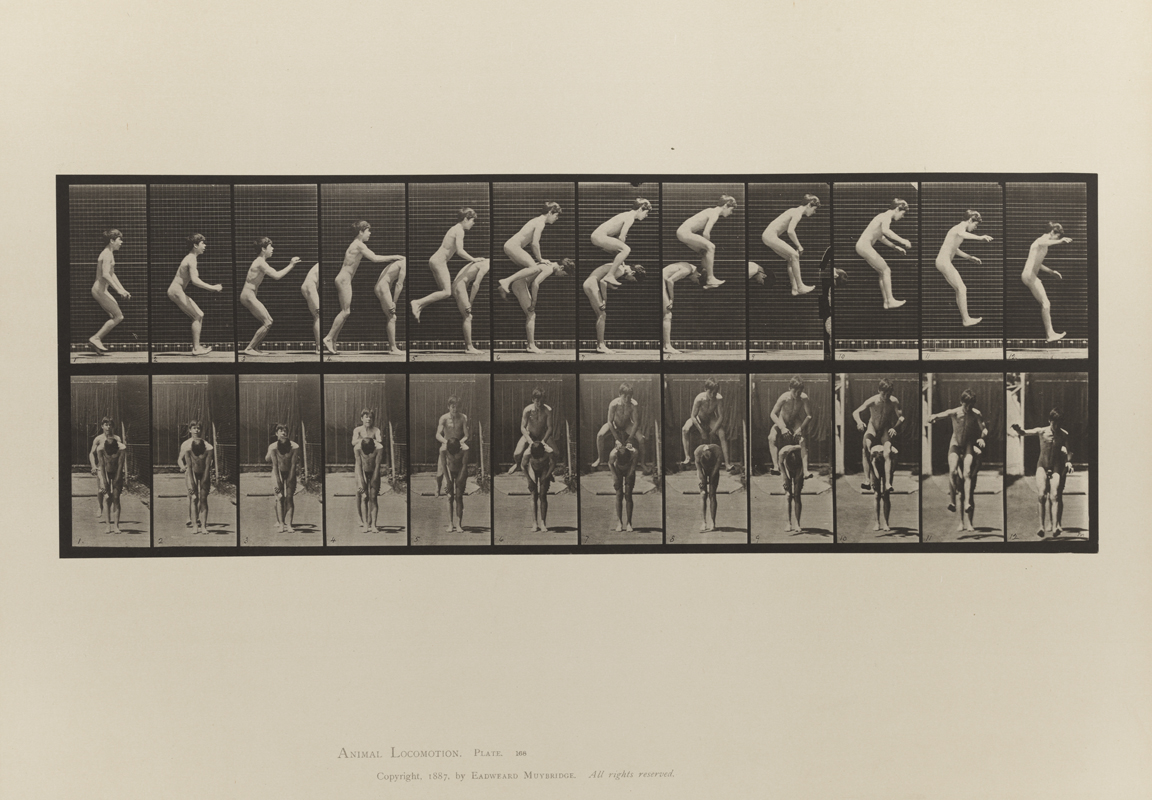 Animal Locomotion, Volume I Men (Nude). Plate 168