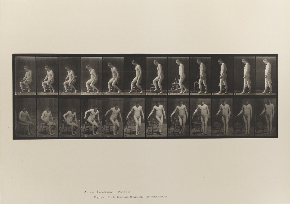 Animal Locomotion, Volume I Men (Nude). Plate 236
