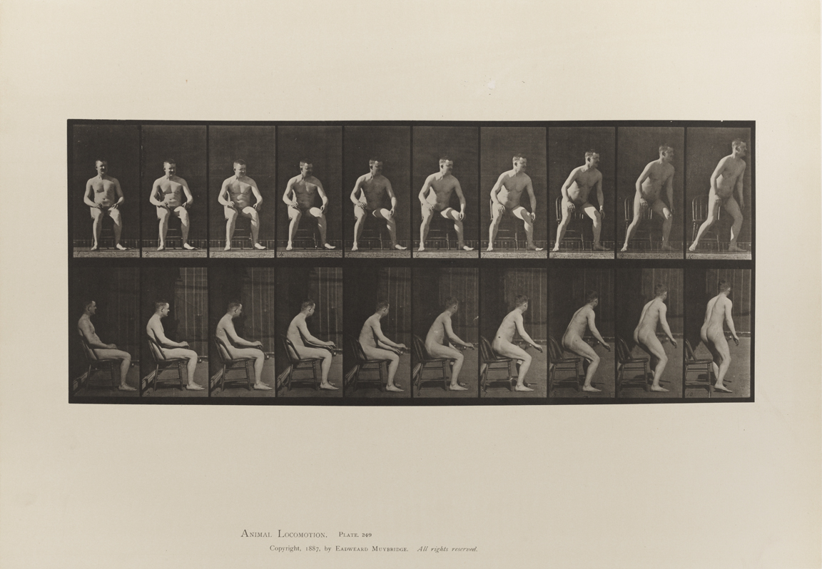 Animal Locomotion, Volume I Men (Nude). Plate 249