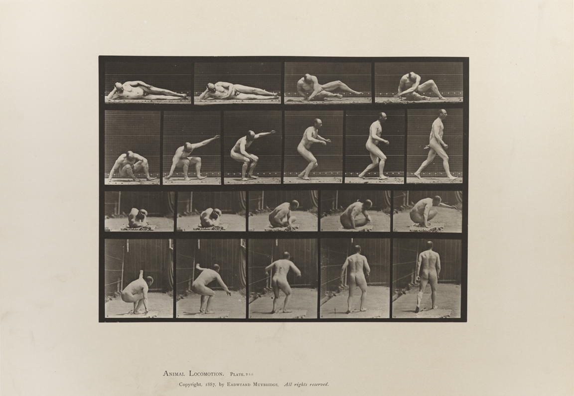 Animal Locomotion, Volume I Men (Nude). Plate 258