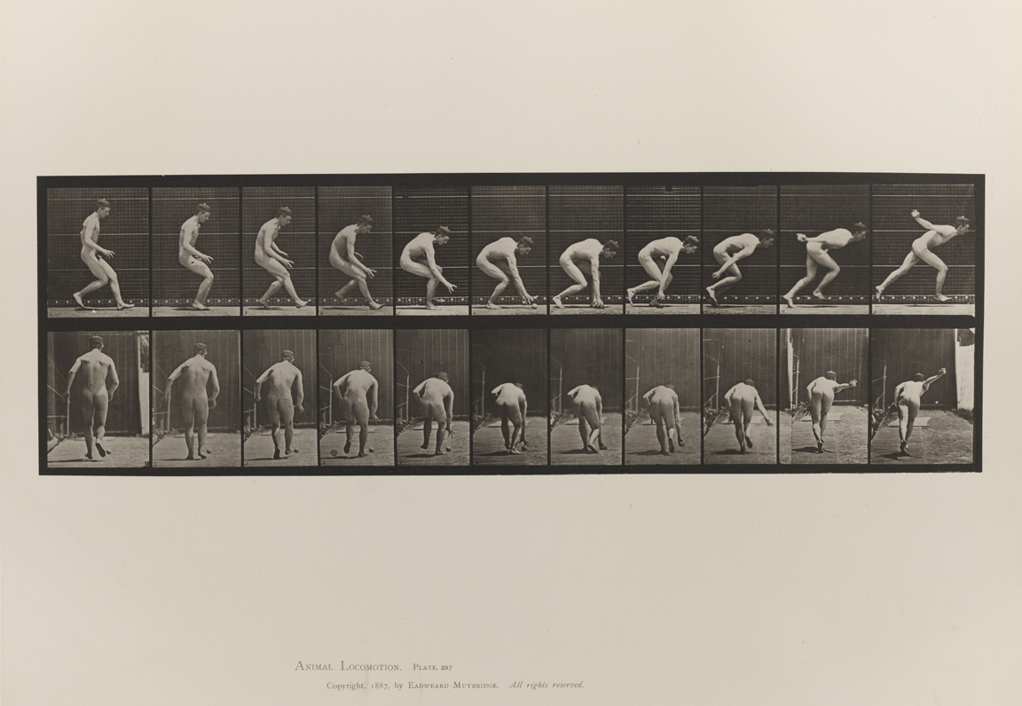 Animal Locomotion, Volume I Men (Nude). Plate 287